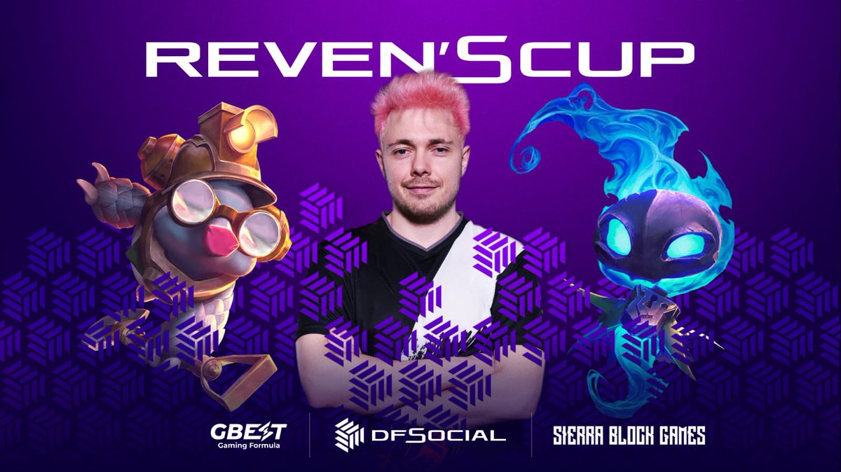Mañana a las 16:00 voy a estar jugando el qualifier #3 de la Reven's cup (Torneo de TFT de +4000$ en premios), organizado por @DFSocial_Gaming 

Aquí os dejo toda la info 

dfsocial.com/revenscup.html