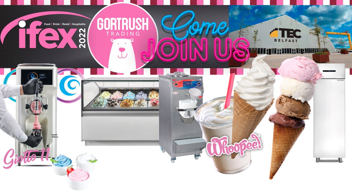 YOU'RE INVITED Gortrush Trading would be delighted if you come and meet us at IFEX '22: Stand A22
29-31 Mar, Titanic Centre, Belfast. Lots to see &amp; lots to taste &amp; we're happy to announce, we'll be launching new machinery &amp; ingredient products too. You won't want to miss it!