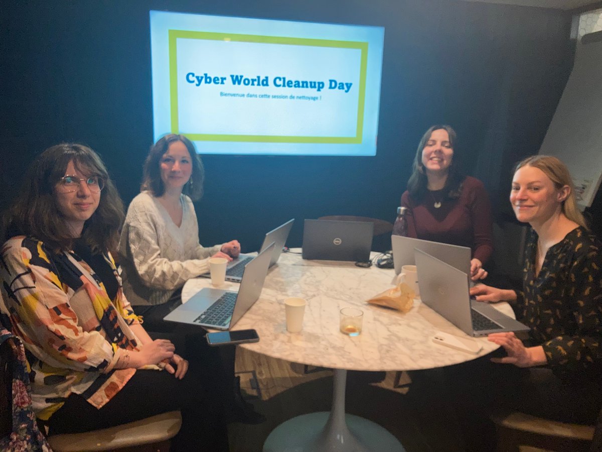 onepoint's tweet photo. Nous nous mobilisons cette semaine afin de sensibiliser nos collègues à l'occasion de la Cyber World Cleanup Week. Plusieurs ateliers de bonnes pratiques de nettoyage de données sont organisés afin de réduire notre empreinte numérique à Bordeaux, Paris, Montréal et Nantes. https://t.co/cogK9oKSg0