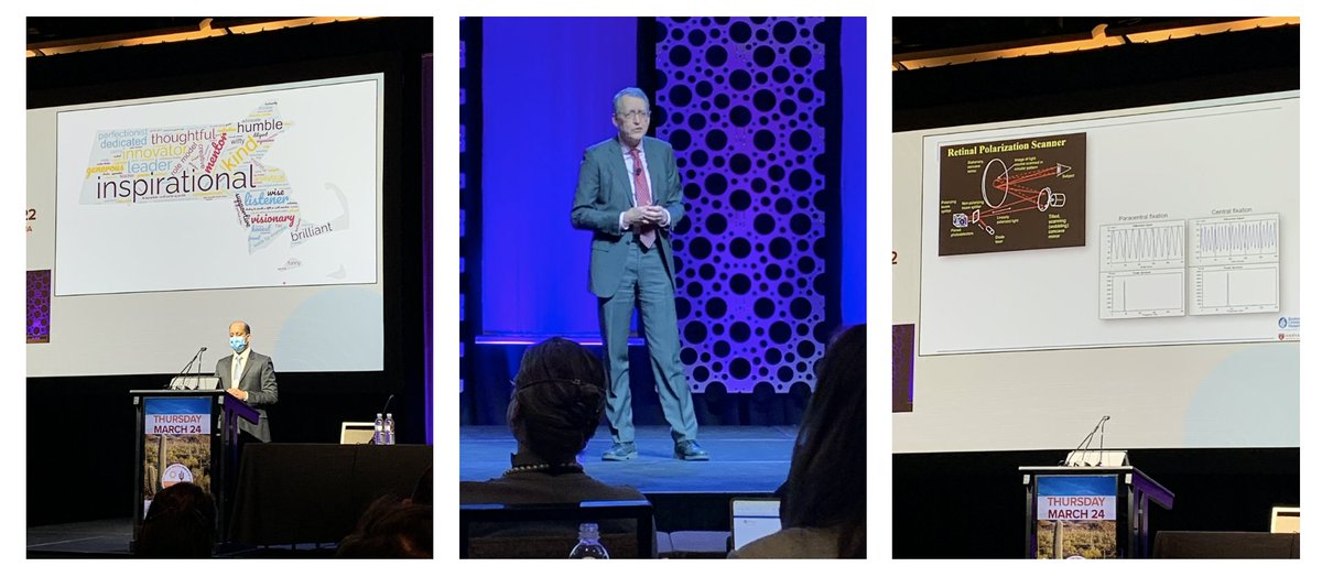 Fantastic Costenbader Lecture at @AAPOSeyes by <a href="/DrDavidGHunter/">David G. Hunter MD</a> (<a href="/BostonChildrens/">Boston Children's</a>), one of my first mentors in pediatric #ophthalmology.

Brilliant work (funded by <a href="/NatEyeInstitute/">NEI</a>!) combining optics, engineering, amblyopia, strabismus, clinical trials, tech transfer (<a href="/rebiscan/">Rebion</a>).