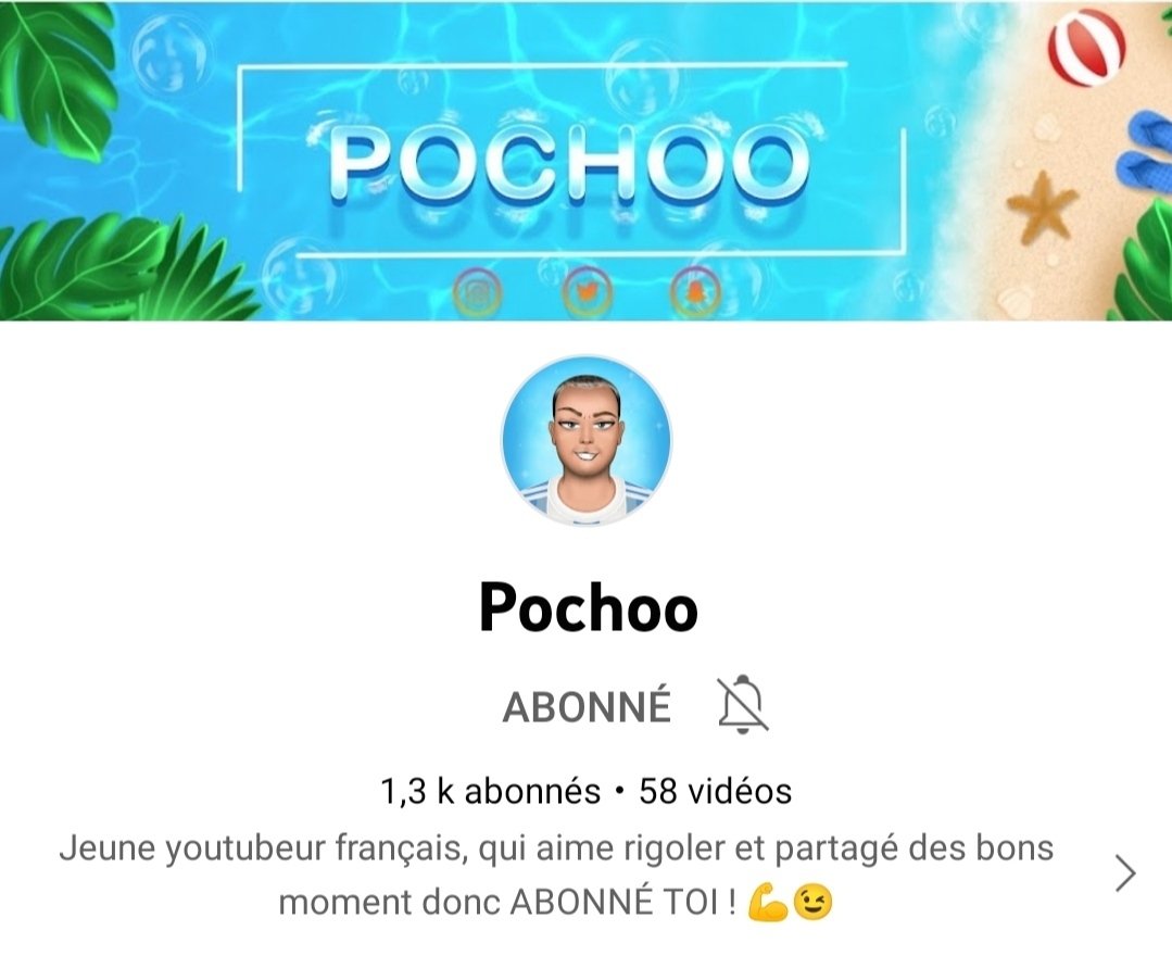 creamimyartist's tweet photo. Nouvelle identité visuelle pour @PochooYT 🏖️☀️
L'été approche encore plus vite 😍

Merci pour ta confiance ❤️
#logodesign #banner #GraphicDesign #illustration https://t.co/WwFvV8o67L