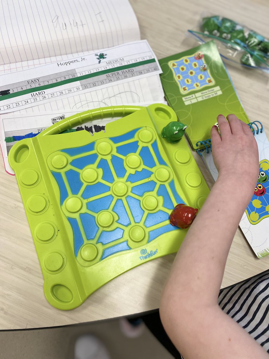 chalkandgrace's tweet photo. We love using #HoppersJr🐸 in math class as we develop our deductive thinking. We are learning how to problem solve and use our critical thinking skills to solve our challenges. @ccps_gifted @ThinkFun #HaskinsCadets🚀 https://t.co/Tybn0ITPxY