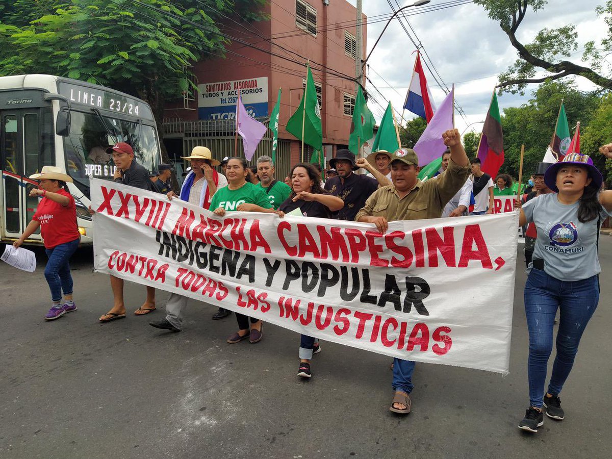 carlosfilizzola's tweet photo. ✊🏼Empieza hoy la #XXVIIIMarchaCampesina, Indígena y Popular, en el marco de la #LuchaProlongada #ContraTodasLasInjusticias
💪🏼Apoyamos sus legítimas reivindicaciones
Por el cumplimiento de sus derechos, por el cambio de este modelo de país desigual que criminaliza la lucha social! https://t.co/xKpfbjDA3O
