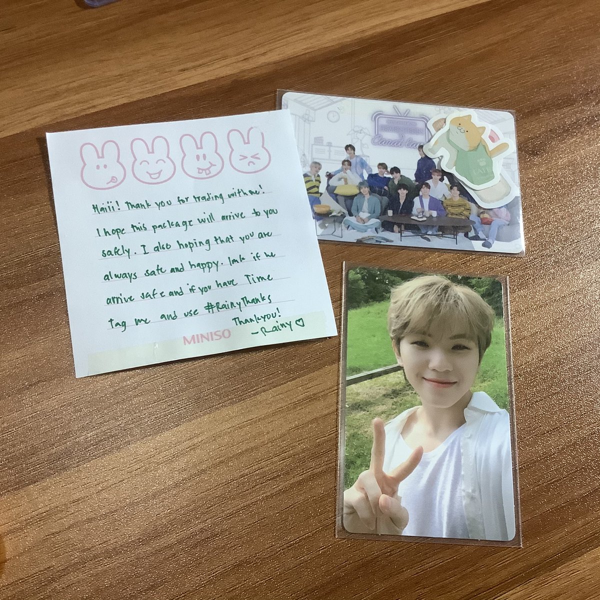 haovenscloud's tweet photo. ᕱ happy mail! ᕱ
⊹ #RainyThanks ⊹
⊹ @kwon_ujicart ⊹
⊹ woozi came home safely, thanks for trading ! ⊹ https://t.co/4XeLQ01xV6