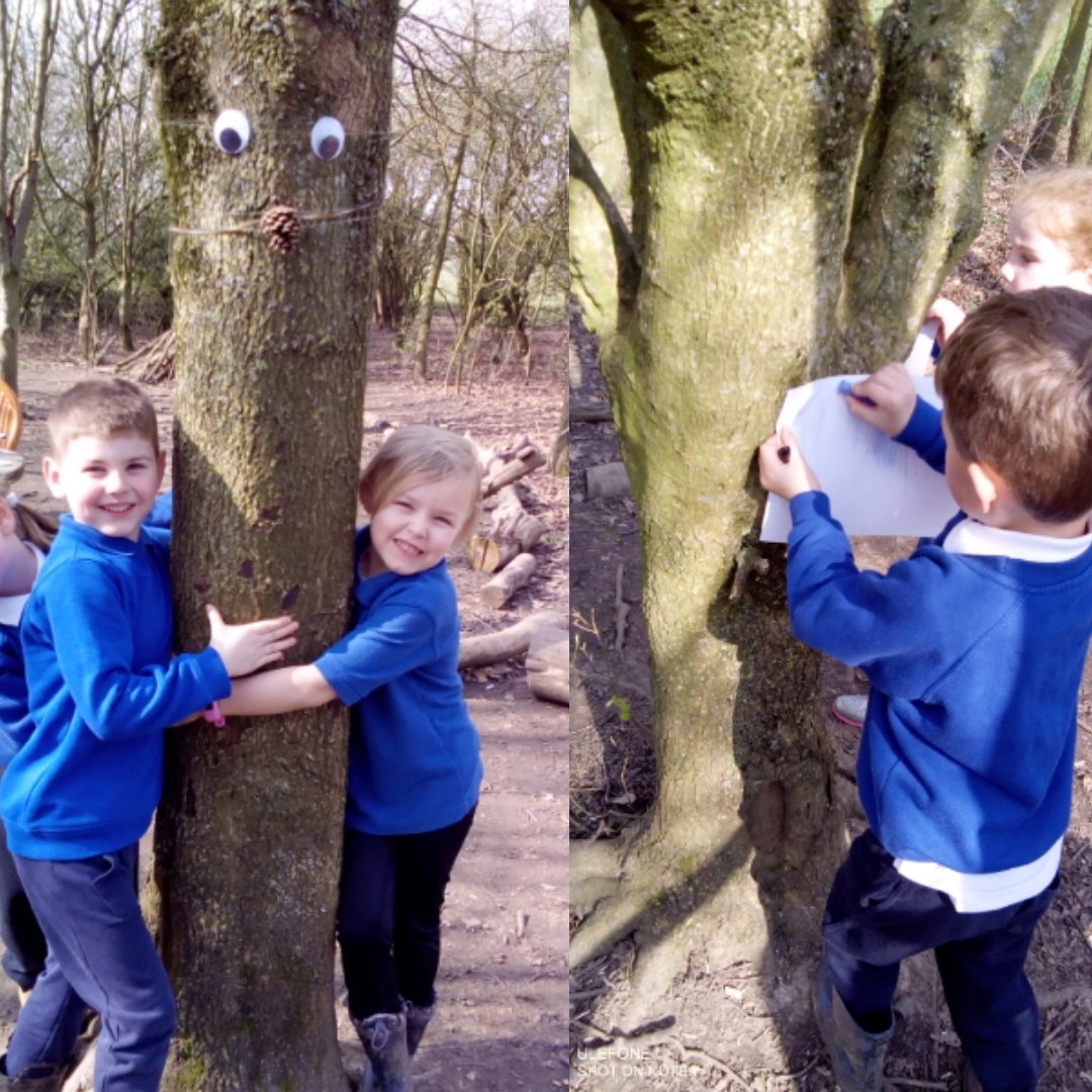 StJohns_Eagle's tweet image. What a perfect afternoon in the forest for REC...  making bark rubbings and enjoying the sunshine! #springhasarrived 😁☀️🌲🌼
