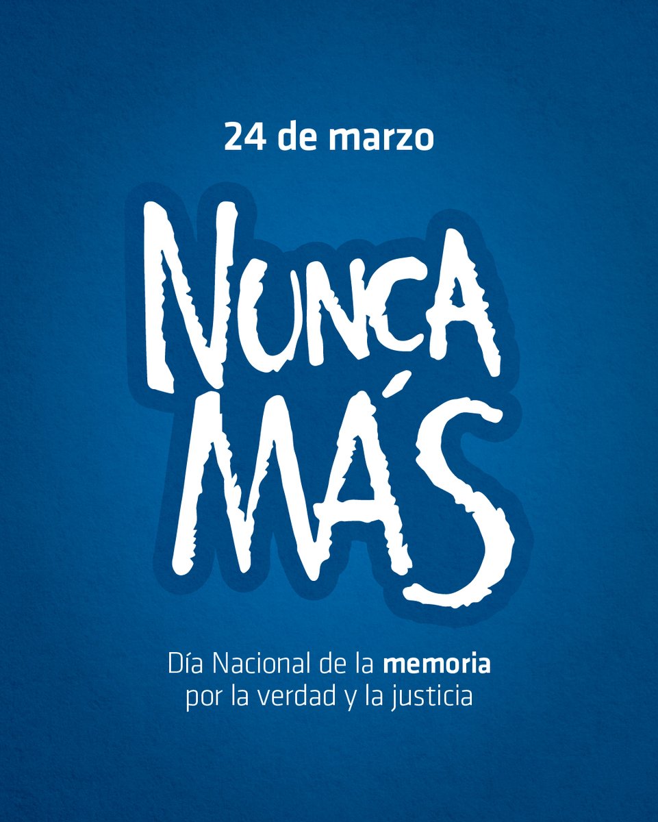 RevistaCabal's tweet photo. Memoria, Verdad y Justicia. Nunca Más un #24deMarzo . https://t.co/Z7WWPfNiep