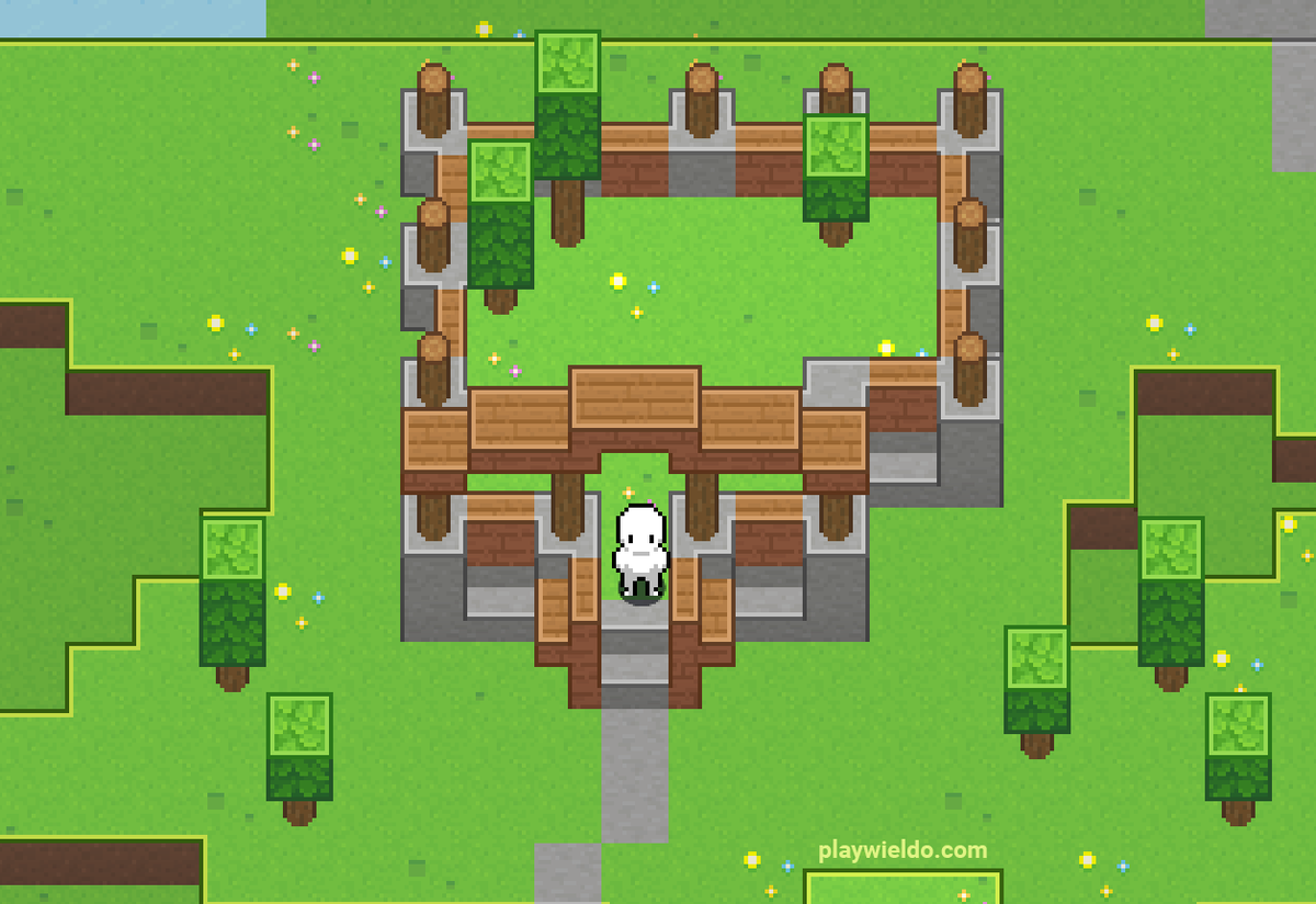 playwieldo's tweet photo. Wieldo 0.2 will introduce stairs, slabs and trees 🌳

#indiegame #indiedev #gamedev #pixelart #madewithunity https://t.co/qWKbNtLhPQ