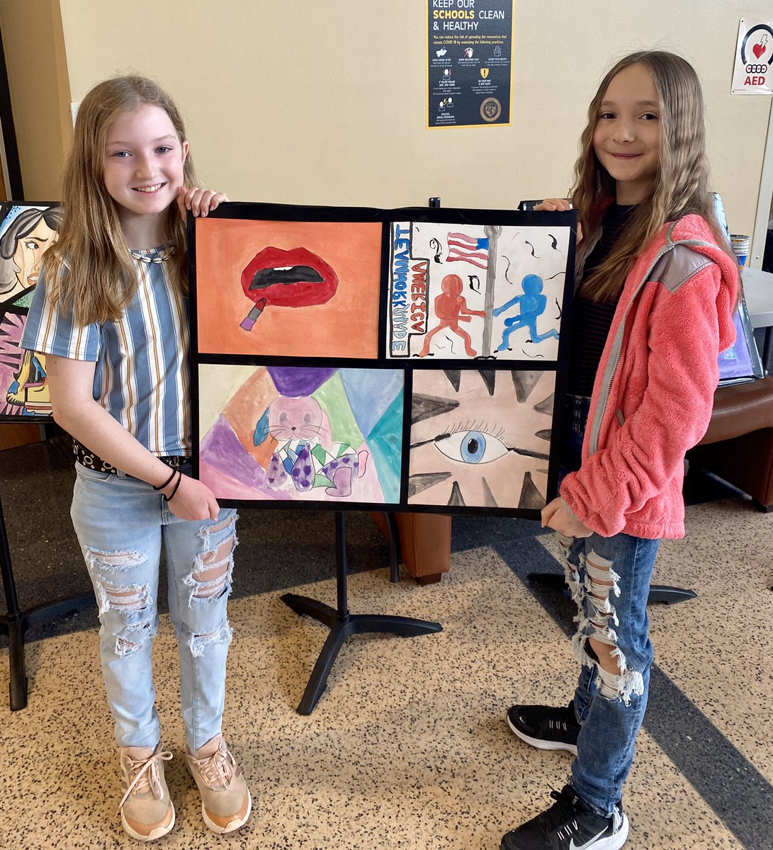 TaorminaGATE's tweet photo. Check out the pop-art themed group projects at the 2022 Art Expo!  @HPEPBSD @PlumTeachers @plumboroughsd https://t.co/A7CJt8CdxJ