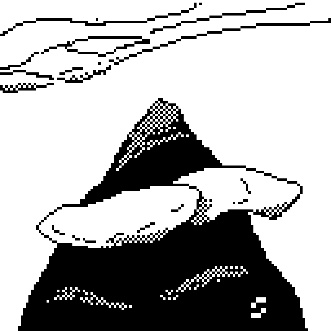 AxlTrautsGames's tweet photo. Estudio de un cielo de 1 bit encima de una montaña.
Study of a 1-bit #sky above a mountain.
#pixelart #pixilart #pixel_dailies @Pixel_Dailies
#TheHurriedCollection https://t.co/MbRBP5TwaN