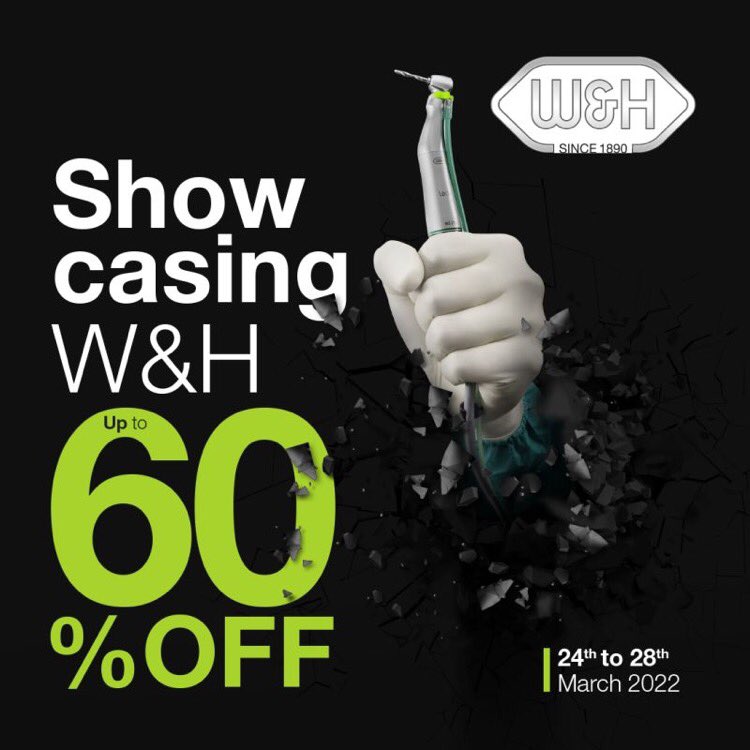 ⭐️ Showcasing W&amp;H with up to 60% off a range of products. Follow the link below or contact your local W&amp;H representative to find out more 👇🏻
lnkd.in/deRhEi5k

#Handpieces #Sterilisers #Surgical
#Promotions #Dentalsunited