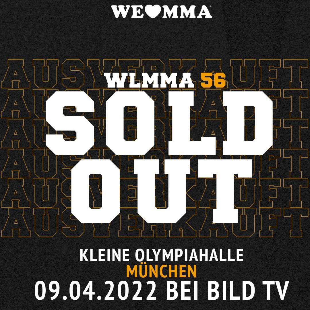 wlmma's tweet image. DANKE #münchen! Mit einem ausverkauften Event starten wir am 09.04. im #olympiapark in das neue #kampfsport Jahr 👊🏻   #mma #welovemma #sportbild #gnp1 #GerMMAny #fightnight