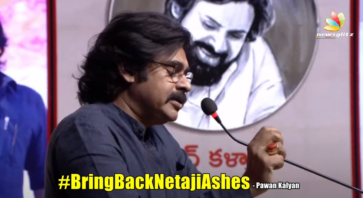 igtelugu's tweet photo. #RenkojiToRedFort
#BringbackNetajiAshes - Pawan Kalyan https://t.co/rkZSIg0HSw