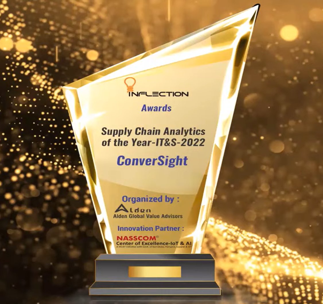 ConverSight_ai's tweet photo. We are honored to receive the award for Best Solution for Supply Chain Analytics at the 51st Inflection Awards 🏆
Congratulations to all of our fellow nominees!
https://t.co/pKqUxyAJAD
#DecisionIntelligence #SupplyChain #InflectionAwards https://t.co/Mg1c1UMegB
