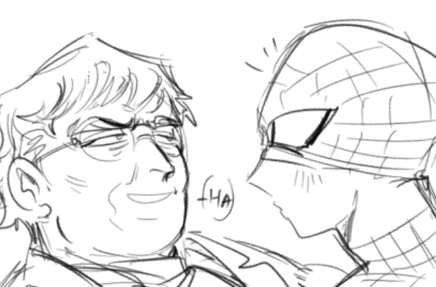 alucard199x's tweet photo. I just wanna say, that...Doc is cocky but have insecure is cute... 
He can't even look straight at spidey's face and still try to act all high and mighty ... 😩🙏💦💦💦
I really wanna draw more about his weakness self. 😩💖 https://t.co/sXwoWUarHO