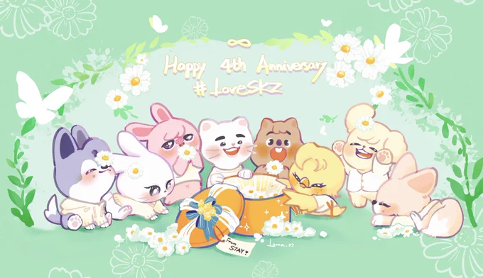 HAPPY SKZ DAY 4TH ANNIVERSARY🌼
#StrayKids  #스트레이키즈    #StrayKids4thAnniversary #straykidsfanart #SKZOOfanart #skzoo 