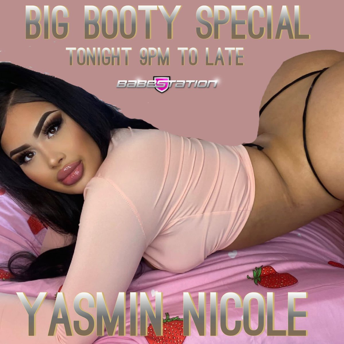 Big Booty show with the gorgeous Yasmin Nicole 
#BootyBeauty #bootyoftheday #camgirl #babestation https://t.co/TVgJZNemTA
