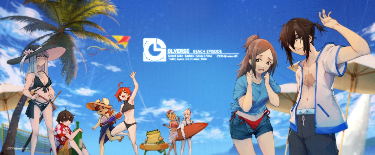 irukun00's tweet photo. Beach Episode
#OLverse #イラスト https://t.co/qcS862l5Gd