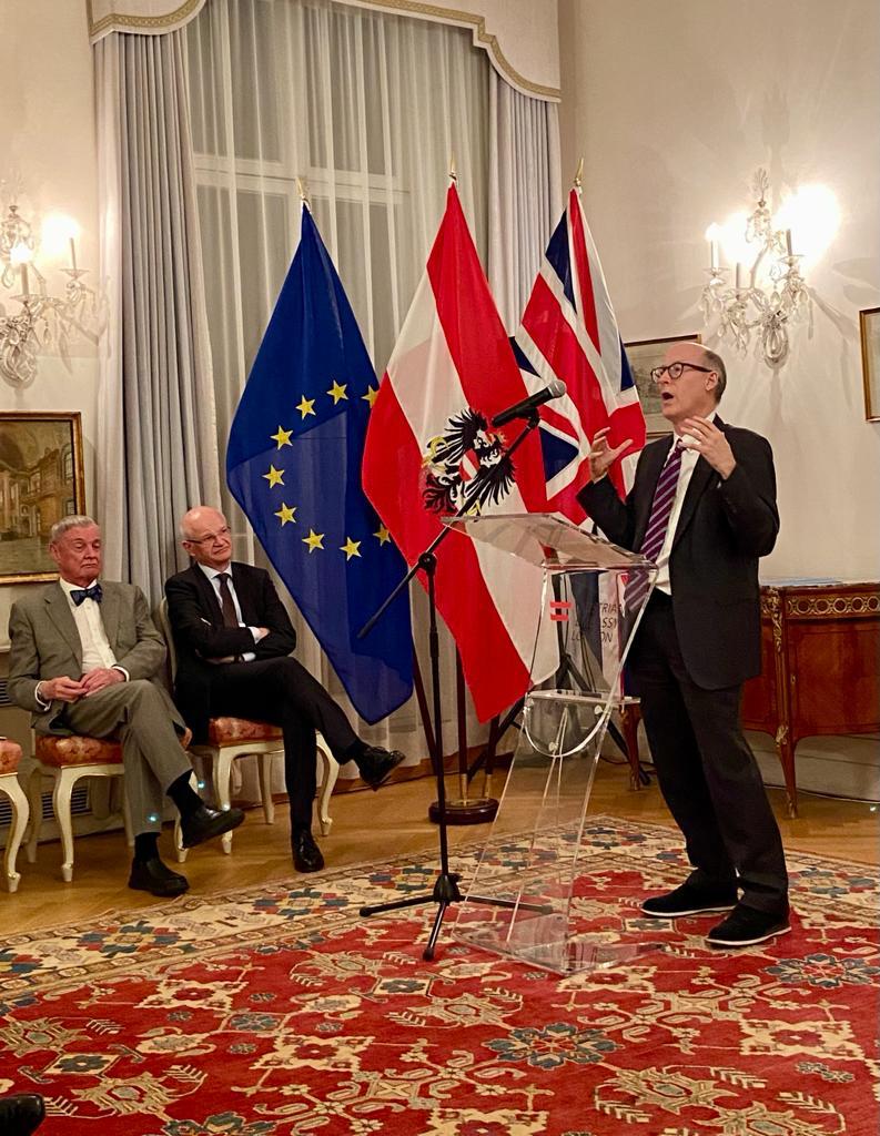 austriainuk's tweet photo. 🇦🇹Ambassador &amp; Adam Smith Institute co-hosted an event to commemorate F.A. Hayek, 🇦🇹economist &amp; Nobel Laureate (1899-1992). Thank you to @MadsenPirie, Prof Besley (LSE) &amp; Prof Littlechild (Cambridge) for their contributions &amp; to granddaugther C. Hayek for her personal insights. https://t.co/J8PMpW7d1q
