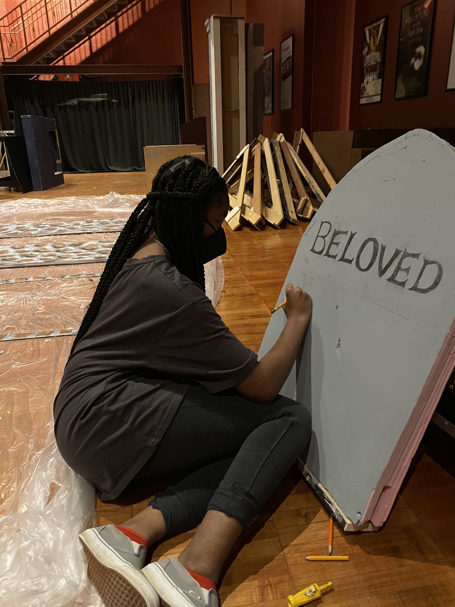 WestoverArts's tweet photo. Working hard getting ready for “Into the Woods”! Come see the play April 1st and 2nd! #WestoverArtist #WestoverTheatre https://t.co/uXt5ecoZzv