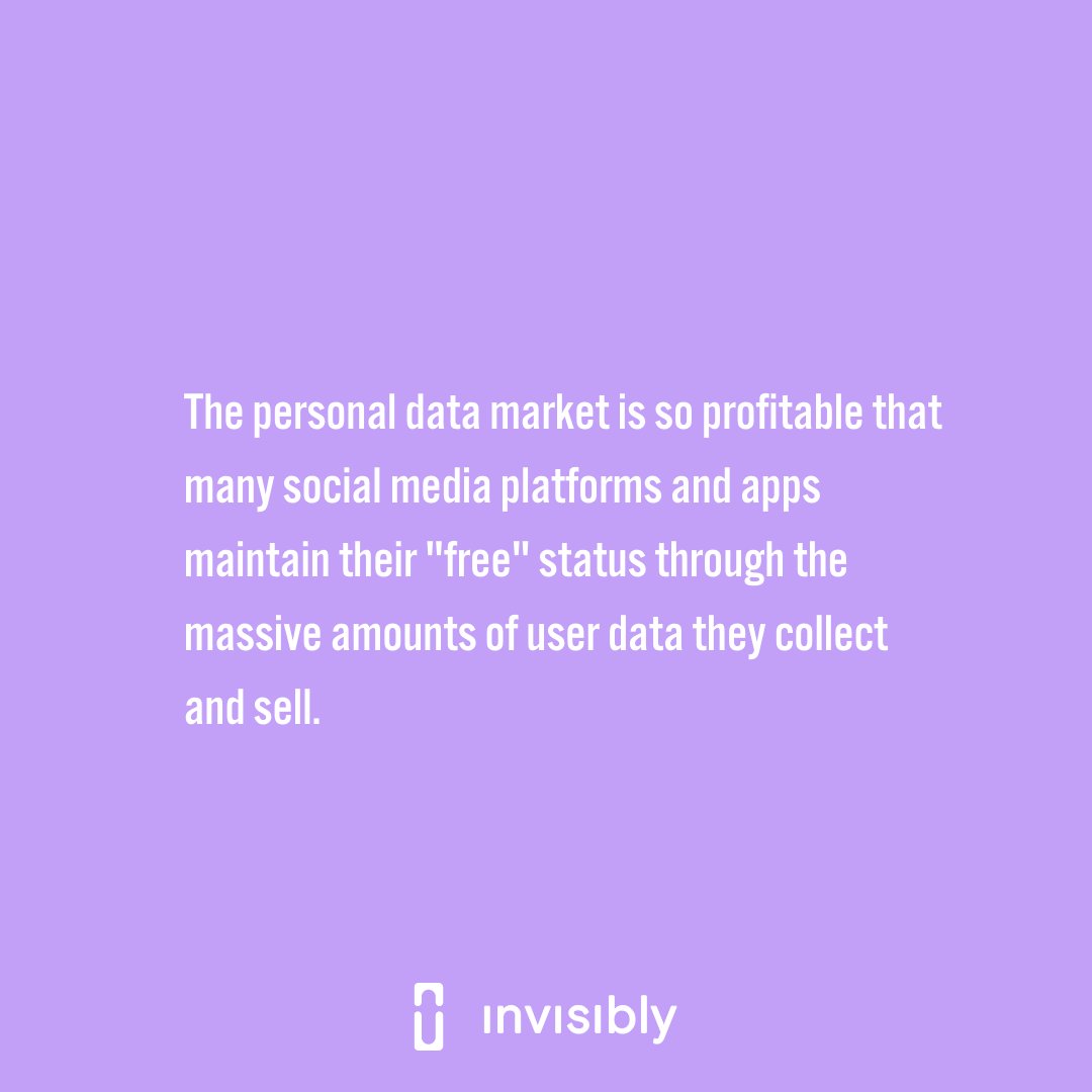 2000F's tweet photo. So what is personal data? Swipe to learn how companies use the "free" status to make money off your information.
#getinvisibly #ownyouralgorithm #dataeconomy #data #privacy #internetdata #entrepreneurship #personaldata https://t.co/ELEMzilMxL