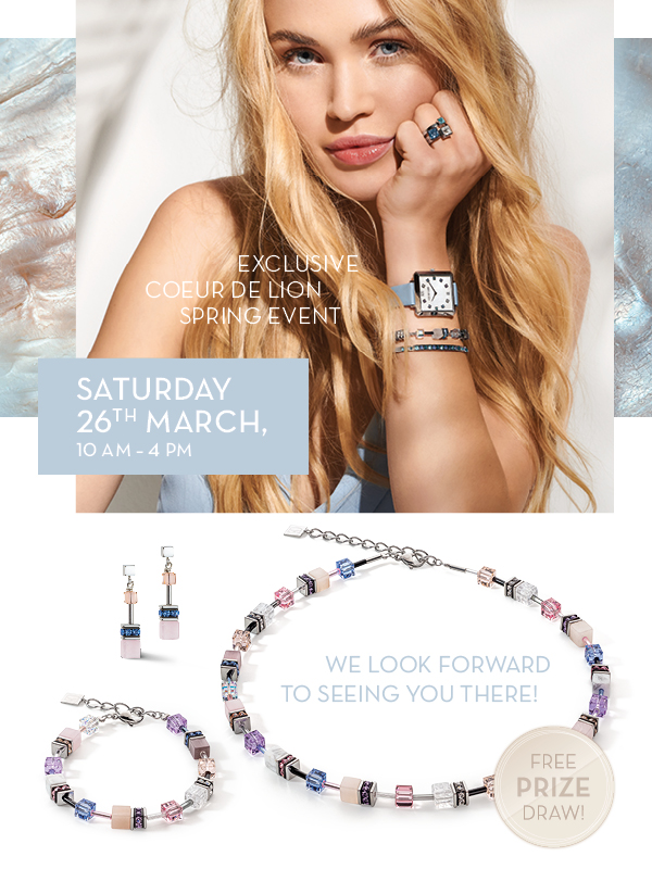 So many reasons to pop in this weekend...
We're hosting our Coeur de Lion Event showcasing the Spring/Summer collections.🌺
The Nomination Mother's Day Jewellery Roll promo is still on.
And we're brimming with lots of perfect little gifts for Mum... and Grandma too!🎁#worthing