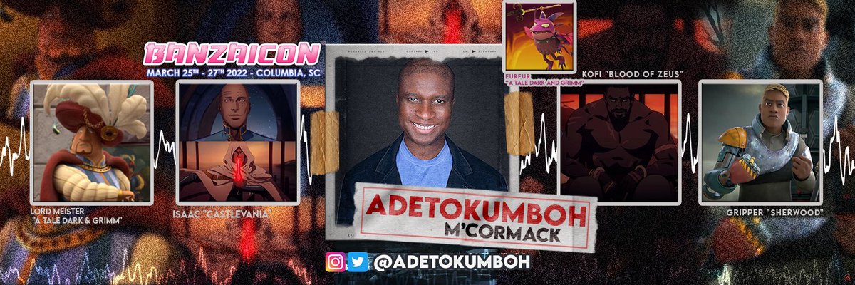 Adetokumboh's tweet photo. Excited to see you tomorrow @banzaicon! And be sure to stop by my “Africanime with Adetokumboh” panel for an exclusive sneak peek at my upcoming project!!

#banzaicon #adetokumbohmcormack #africa #anime #africanime #animation https://t.co/XpJ3EQ9heN