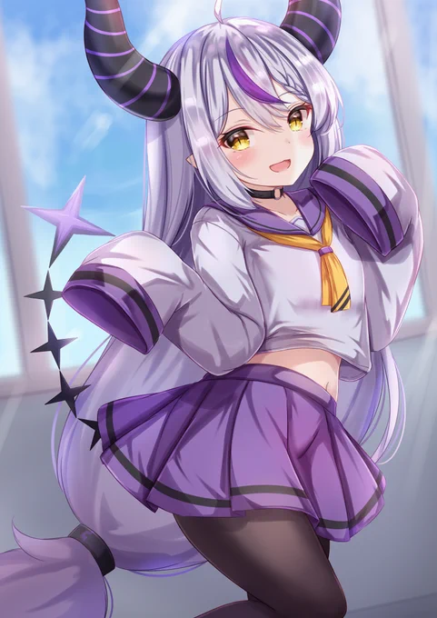 学生っぽく🛸💜
#Laplus_Artdesu 