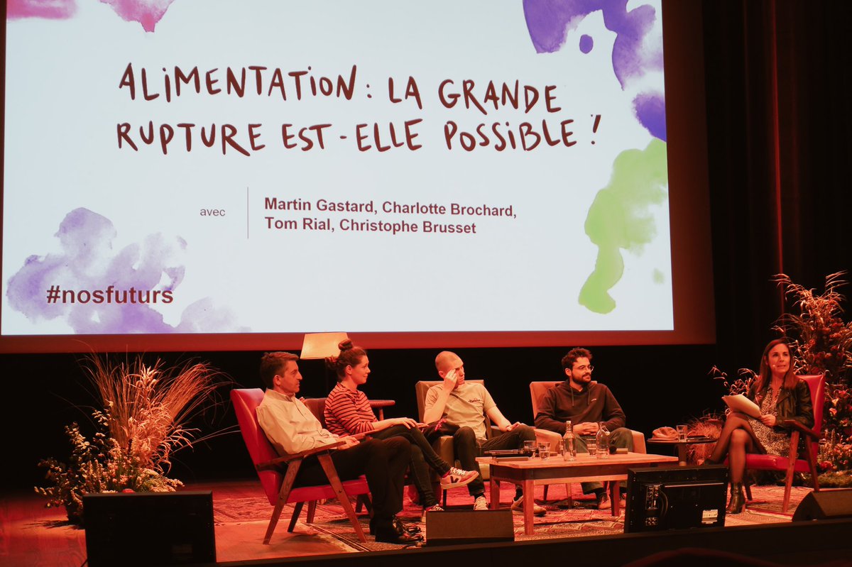 🥕🥬 Alimentation: la grande rupture est-elle possible ? Avec <a href="/CharlotteBroch/">Charlotte Brochard</a> de LaPetiteOurse 🍀, Martin Gastard de l'IMA 🍀⭐️, Tom Rial &amp; Christophe Brusset >> évocation de la malbouffe jusqu'au Collectif Nourritures #Rennes, en passant par le maraîchage bio intensif #nosfuturs