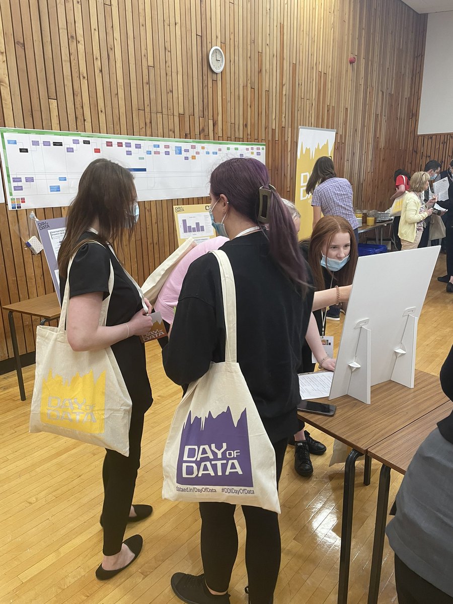 DataCapitalEd's tweet photo. Students enjoying the data quiz trail! #DDIDayOfData @BordersCollege @colleges_data @data_schools https://t.co/9Dw9BQ6ZvP