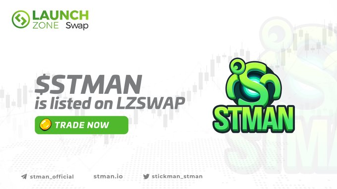 xiaoyu_1411's tweet photo. $STMAN 已正式在 #LZSwap 上市。

👉你可以在这里检查价格并交易以享受优惠的价格和费用：
https://t.co/tAt6Pa8RdC

#LaunchZone #STMAN https://t.co/Ba8MxErLfw