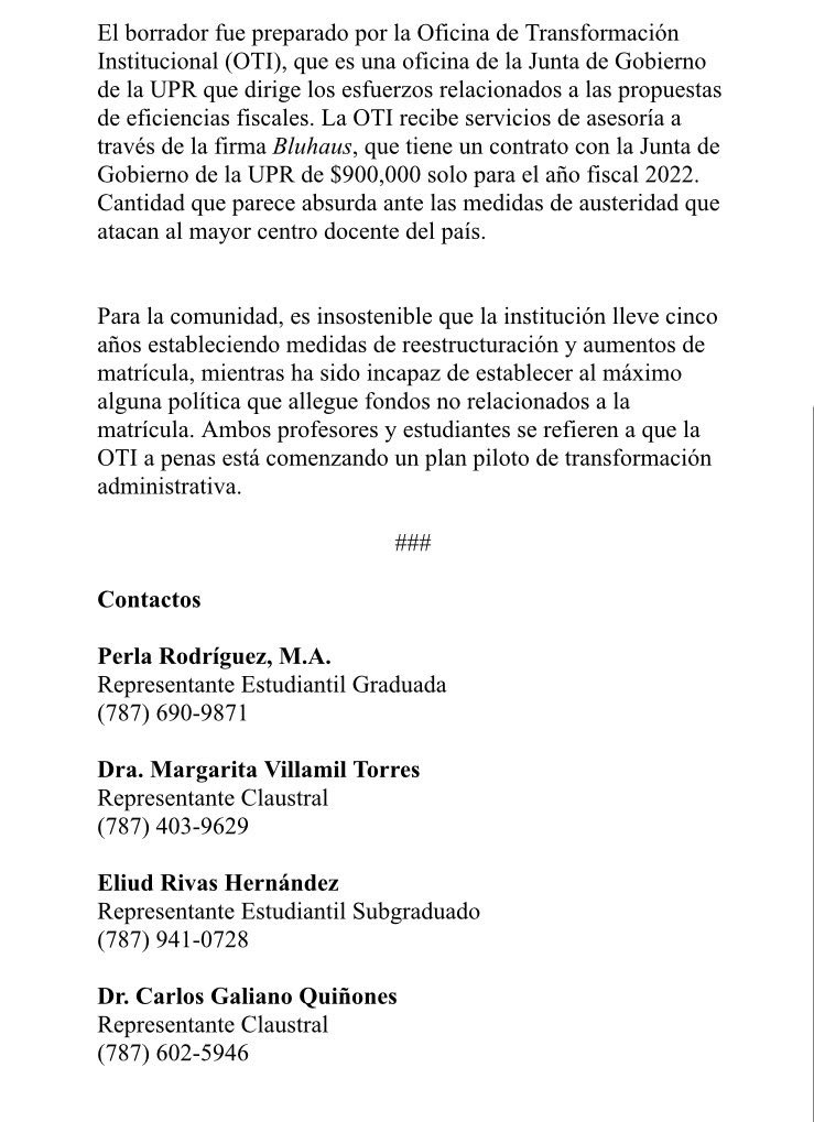 PulsoEST's tweet image. #RecortesUPR | Los representates claustrales y estudiantiles de la Junta de Gobierno divulgaron un comunicado que detalla las implicaciones de los recortes a la UPR, el plan fiscal y el posible impacto en las acreditaciones de la universidad. Lee el documento 👇