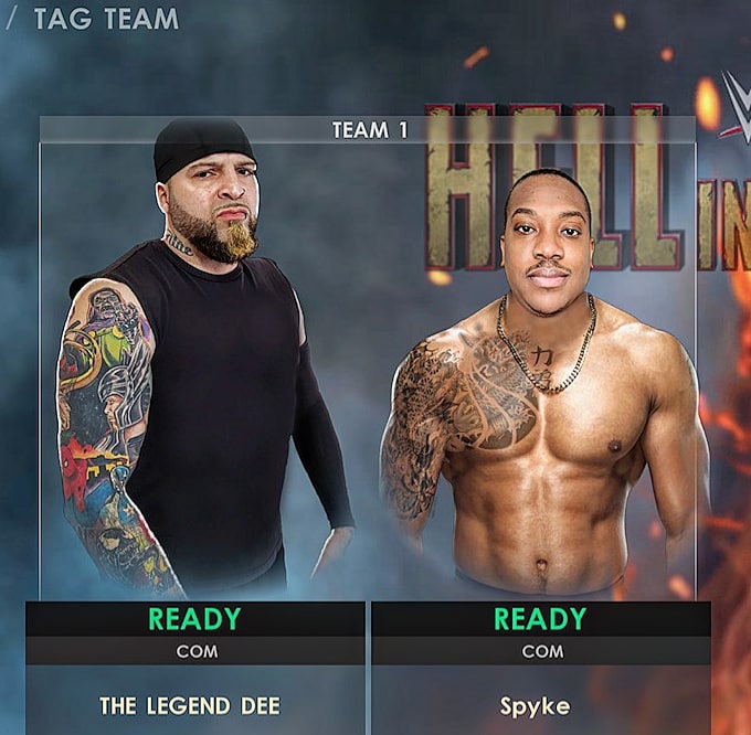 Best damn tag team you've ever laid your eyes on, period! 💪🏽#WWE2K22 #TheLegendDee &amp; #SuperiorSpyke #UWAtagCHAMPIONS