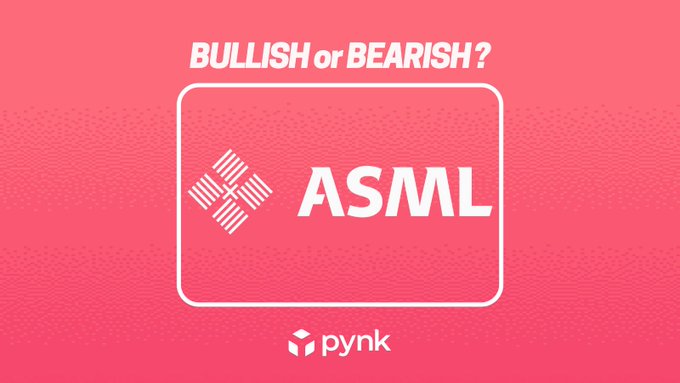 pynk_ES's tweet photo. ASML Holdings es una corporación multinacional  holandesa fundada en 1984, especializada en la fabricación de sistemas de fotolitografía. ¿Qué crees de ASML para este año? ¿Tendencia Alcista o Bajista?

Vota🐂 o 🐻, con el cashtag $ASML

https://t.co/n67tIOjC23 https://t.co/wNdcKb2MVz