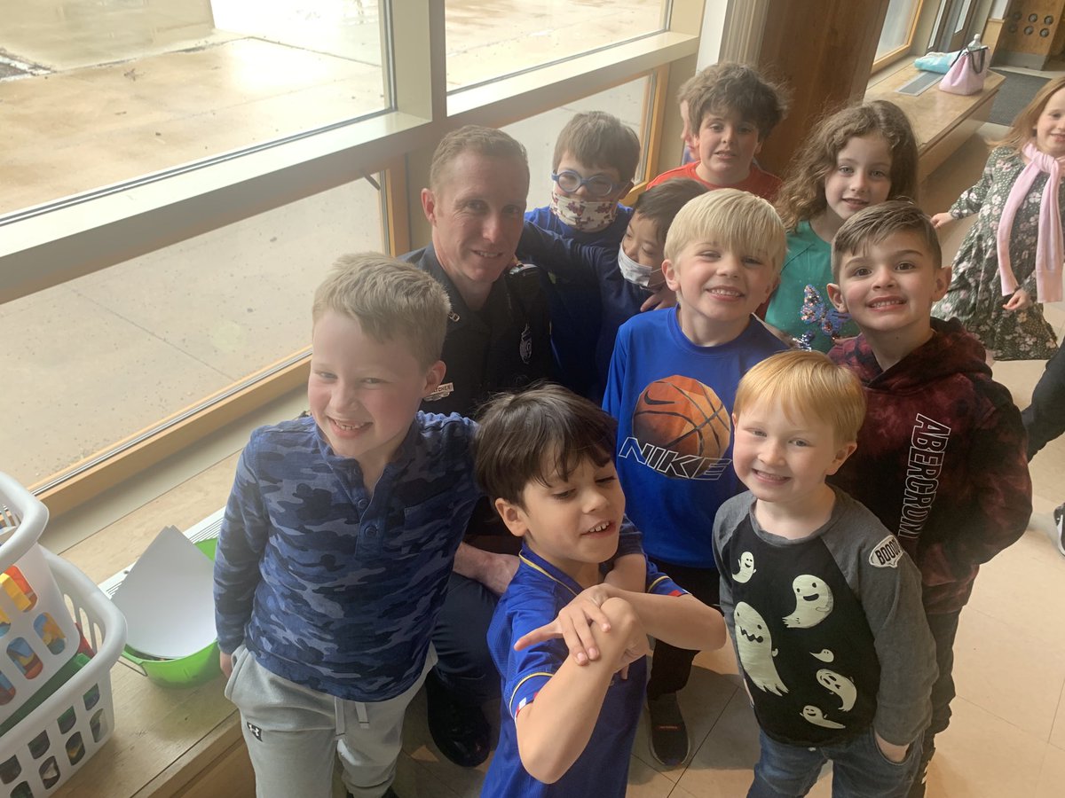 Officer Matt has quite the following at Wood End!