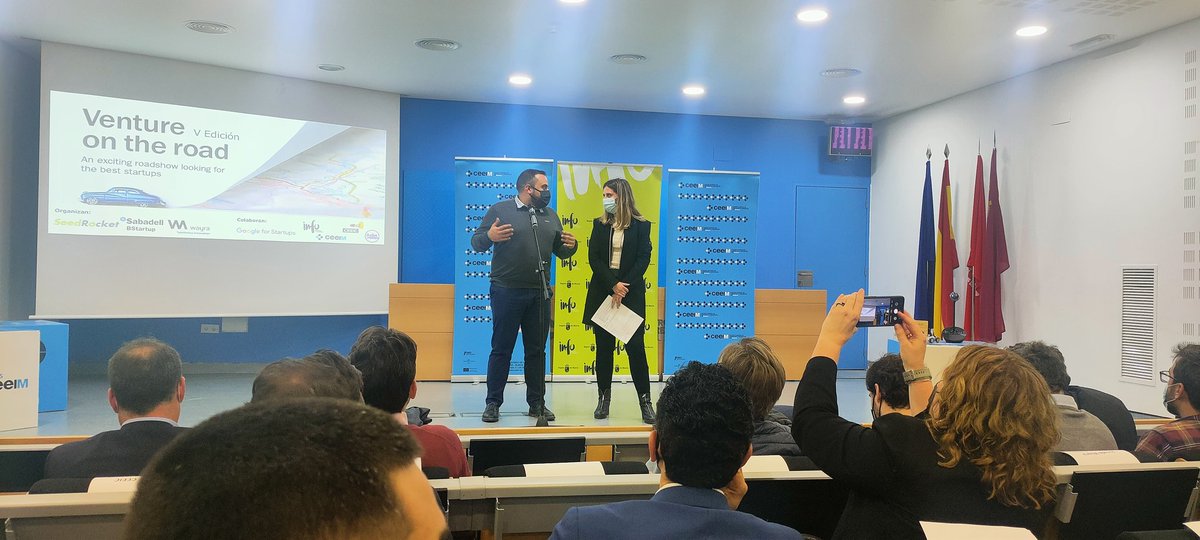 Estupendo conocer la iniciativa de Venture on the Road de <a href="/seedrocket/">SeedRocket</a> en <a href="/CeeiMurcia/">CEEI Murcia</a> con <a href="/infoRMurcia/">Instituto de Fomento</a> <a href="/Ceeict/">CEEIC</a> <a href="/BancoSabadell/">Banco Sabadell</a>  <a href="/Wayra/">Wayra</a> <a href="/GoogleStartupES/">Google for Startups - Spain</a> <a href="/AchoValley/">AchoValley</a> cada vez mejor ecosistema para proyectos tecnológicos de primera