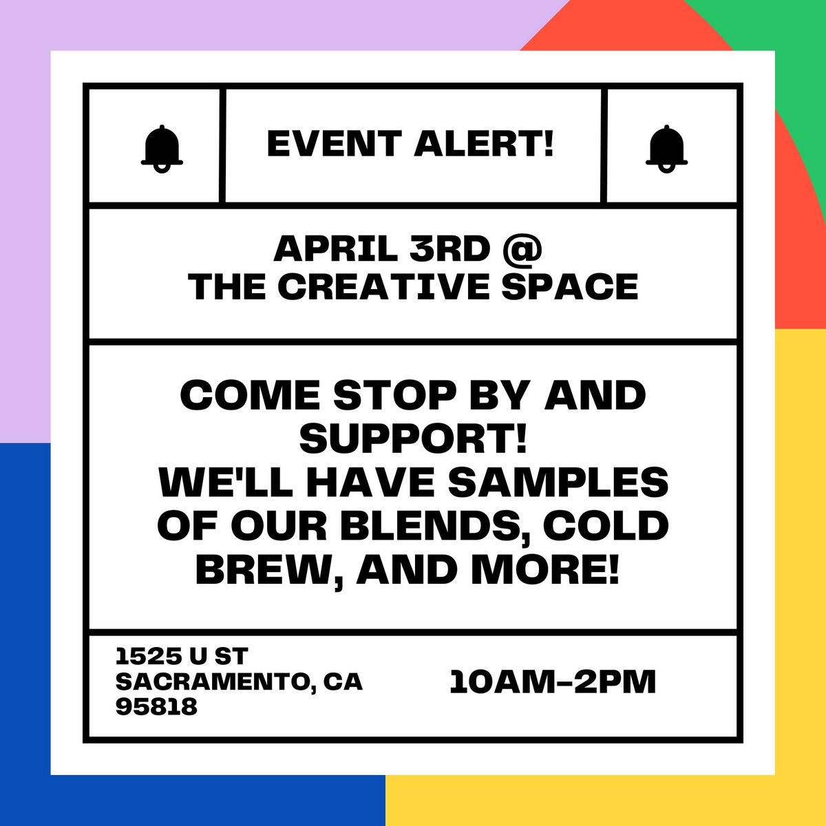 nerdcoffeesac's tweet image. Join us on April 3rd if you’re in the #Sacramento area! 

#nerdcoffee #supportlocalbusiness