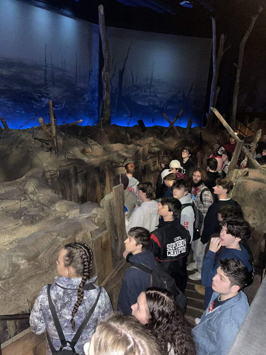 Students enrolled in Stories of WWII visit the American Heritage Museum!