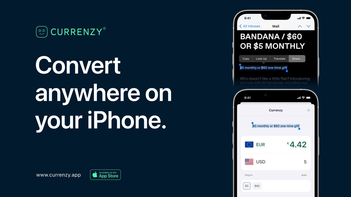 rajavijayaraman's tweet photo. Currenzy is now available on the @appstore 🎉

Along with the all-new design, It comes with the Safari extension that lets you convert prices in web pages. It also enables you to convert currencies in other apps like mail, notes, etc., 😊

1/3

https://t.co/lYkqPxoE89 https://t.co/c7MOPUc9Hu