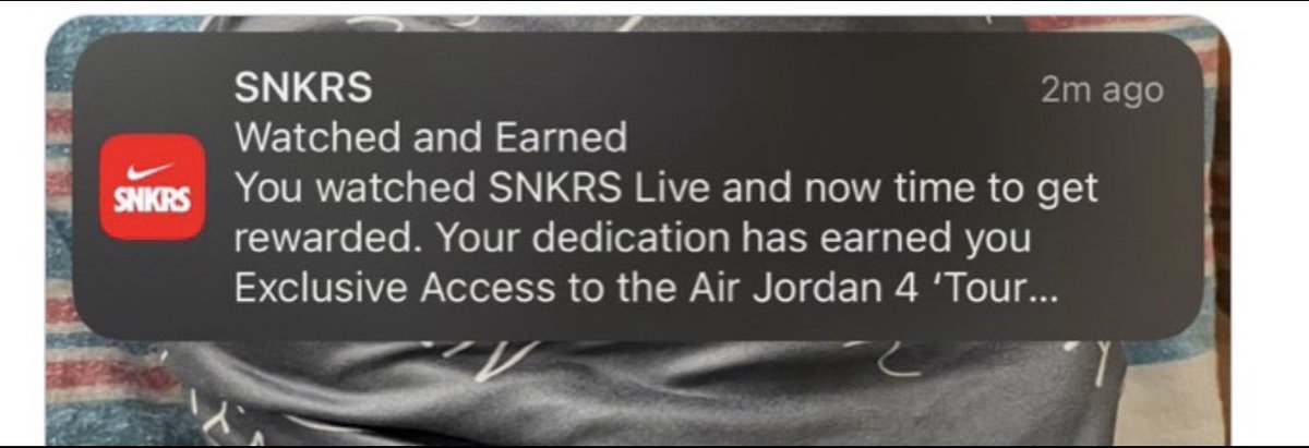 snkrs exclusive access notification