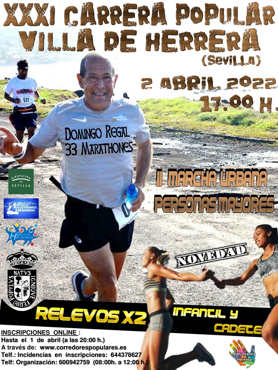 El herrereño Domingo Regal buscará este domingo su maratón número 35 en Roma. Hoy ha pasado por <a href="/AndaluciaCentro/">Ser Andalucia Centro</a> andaluciacentro.com/audio/29102/an…