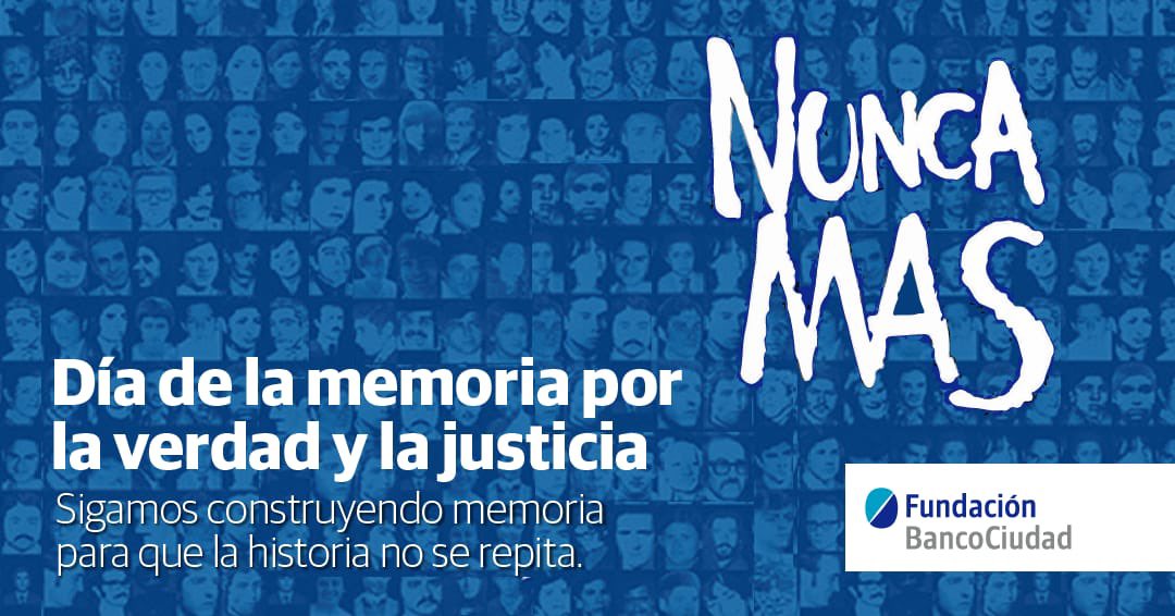 Fundabcociudad's tweet photo. Seguimos construyendo Memoria para que la historia no se repita #24DeMarzo #NuncaMas https://t.co/ERvAzPvVig