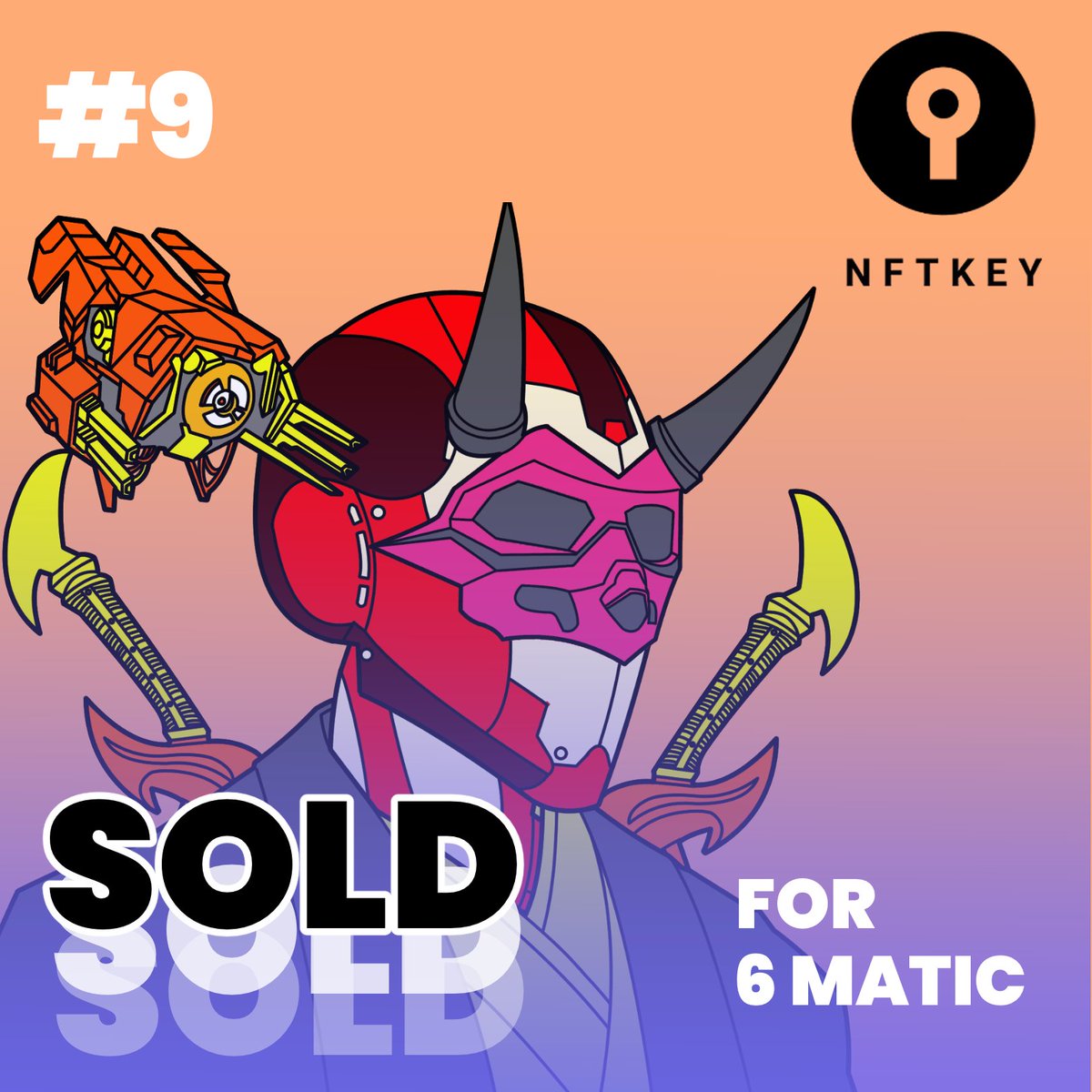 anomalymeta's tweet photo. FacelessBionic #9 sold for 6 MATIC on @NFTKEY marketplace
.
.
.
.
.
.

.
#nft #anomalymeta #metaverse #nftfacelessbionic #faceless #nftartist #nftcollector #nftcollectibles #nftartwork #opensea #ethereum #polygon #matic #binancenft #binance #nftindonesia #facelessbionic #soldnft https://t.co/3htLEY5yPP