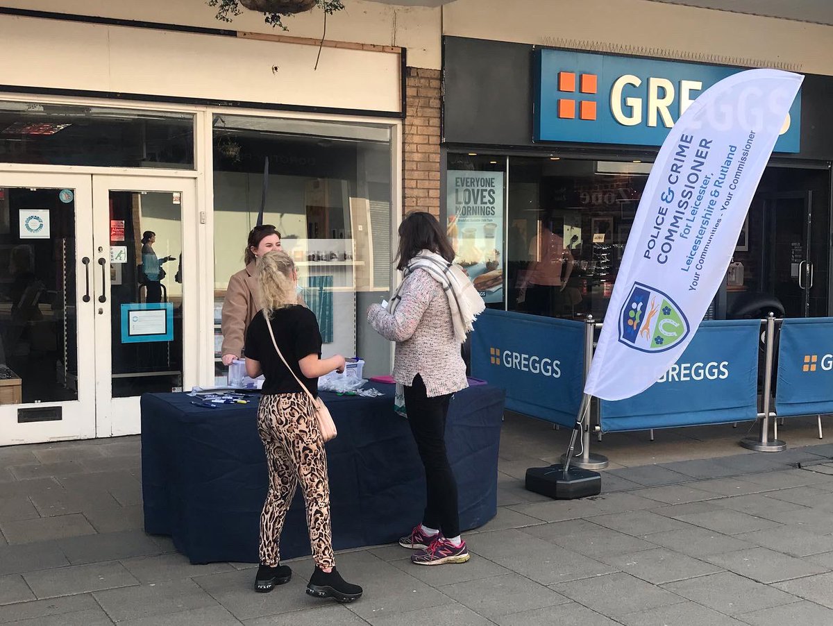 LeicsPCC's tweet photo. Our first pop up stall this year! We were in Belvoir Shopping Centre. It was great to meet so many members of the community and hear their thoughts on the police and crime in the area #communitythursday #popupstall #coalville https://t.co/x1HxbF1b2j