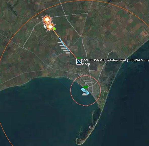 OfficialYooper's tweet photo. Even with an S-400, the ballistic profile ensured that 4 out of 12 Tochka's still hit the boats. https://t.co/6PO9sdXT5v