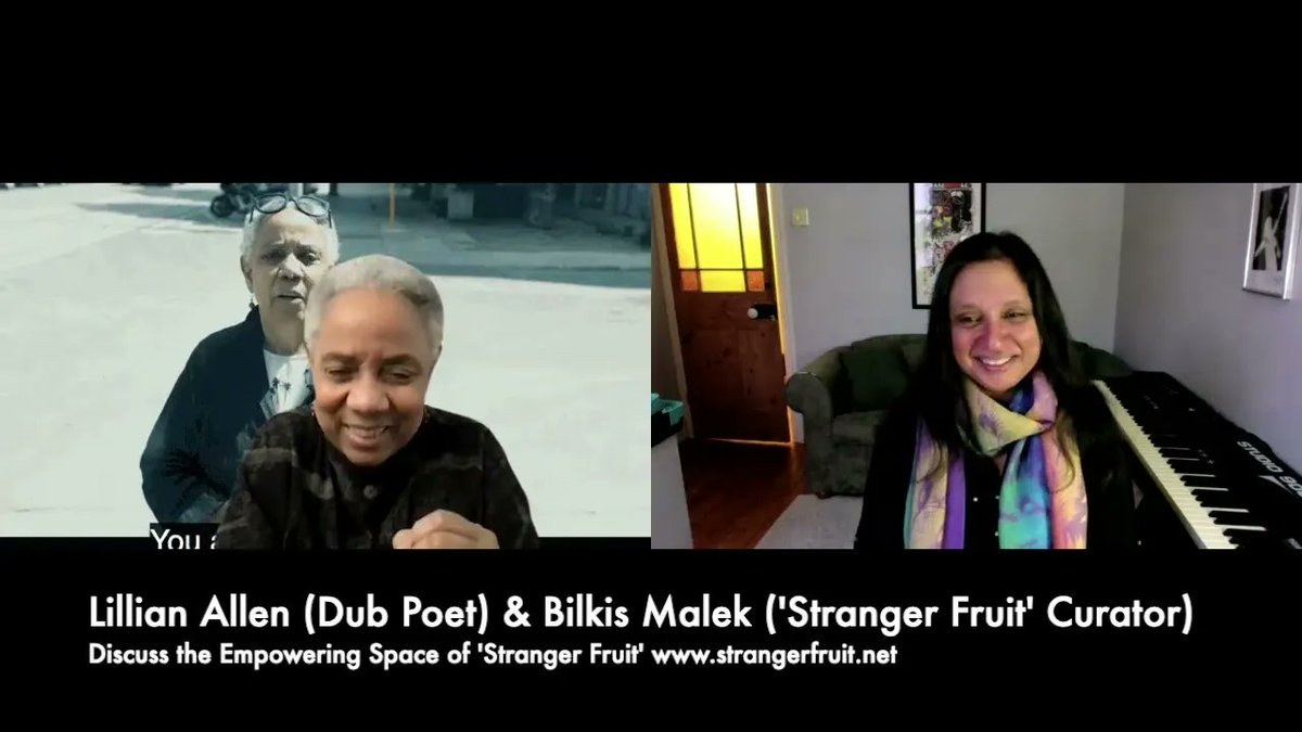 StrangerFruit1's tweet photo. Watch legendary Dub Poet Lillian Allen and her reciting of 'Poem For Billie Holliday'. Lillian joins us this Saturday for another celebratory live with @renumusic 
Online sign up:https://t.co/oTXRMbrL4a  https://t.co/O6LwzJgze5
 @LillianAllenDub https://t.co/U51m9Io0oW