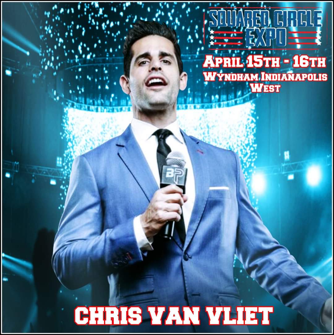 SquarCircleExpo's tweet image. Appearing courtesy of @FastFriends_Pod, It is with great pleasure that we announce the addition of media personality, @ChrisVanVliet, to the superstar roster for #SCX2, happening April 15th - 16th @ the Wyndham Indianapolis West!

Get your tickets NOW at SquaredCircleX.com