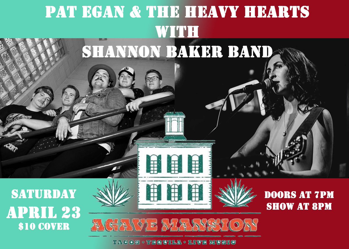 PEHeavyHearts's tweet image. 🚨Show Alert🚨 playing at the Agave Mansion in Michigan City, IN with @shannproblems on April 23rd! Come through and get rowdy!
