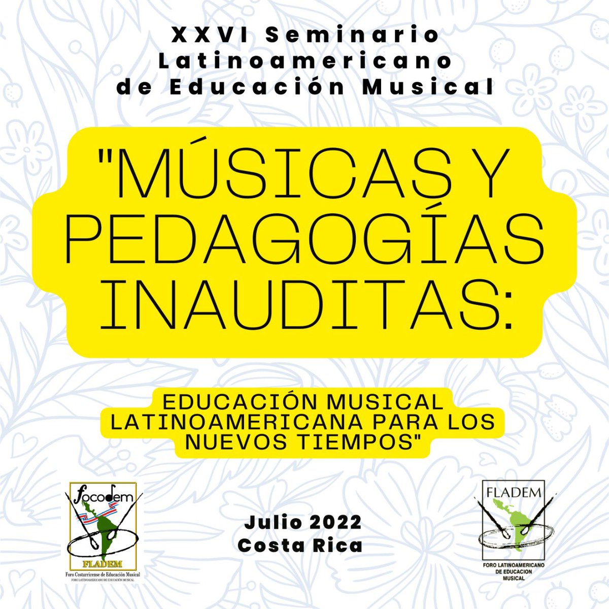 Les recordamos que a partir del día 1ro de abril, estará disponible el formulario de inscripción para participar del XXVI SLDEM. Acompáñanos a Costa Rica durante el mes de julio. Recuerda que tu membresía debe estar activa. fladem.org/copy-of-sledem…