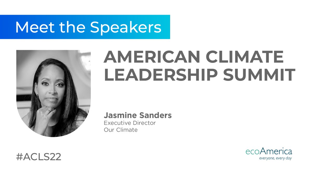 jazzyclimate's tweet image. On Monday, March 28th, I’ll be speaking at @ecoAmerica’s 100% virtual #ACLS22! Join me &amp;amp; a diversity of other climate leaders to build broad support for just, equitable climate solutions. #ACLS22