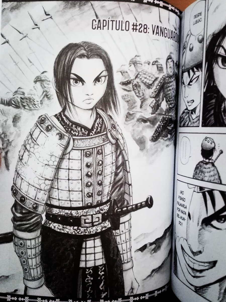 Vietas6's tweet photo. Tomo tercero de Kingdom, de #YasuhisaHara y publicado por @Ivrea, con un ritmo que sigue siendo frenético. La historia no decae y avanza como si de una película épica se tratase, rodeado siempre de un dibujo de gran nivel, aunque pueda costar acostumbrarse a los rostros. https://t.co/fFUSm4aqsw